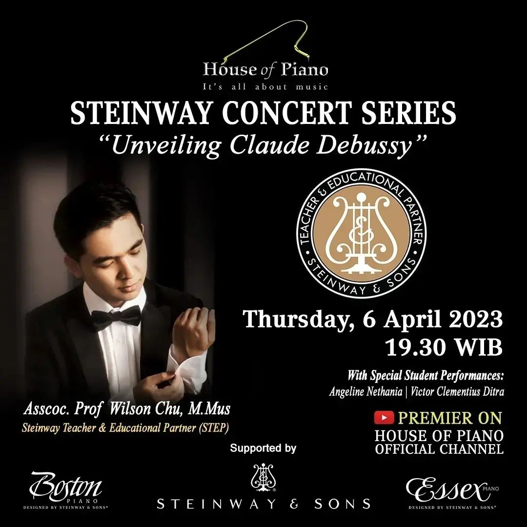 Steinway Concert Series: Unveiling Claude Debussy with Wilson Chu