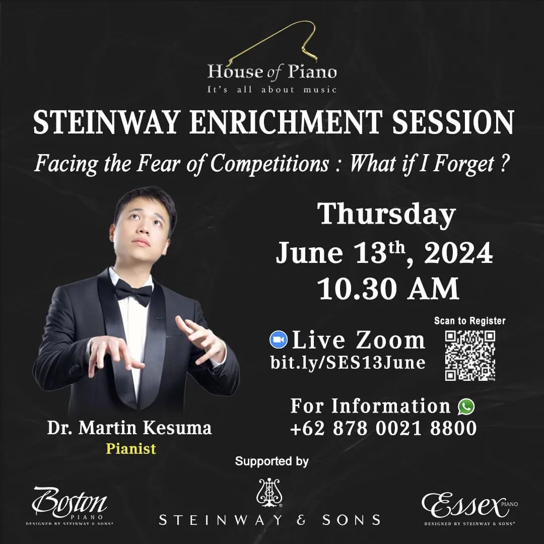 Steinway Enrichment Session: Facing the Fear of Competitions