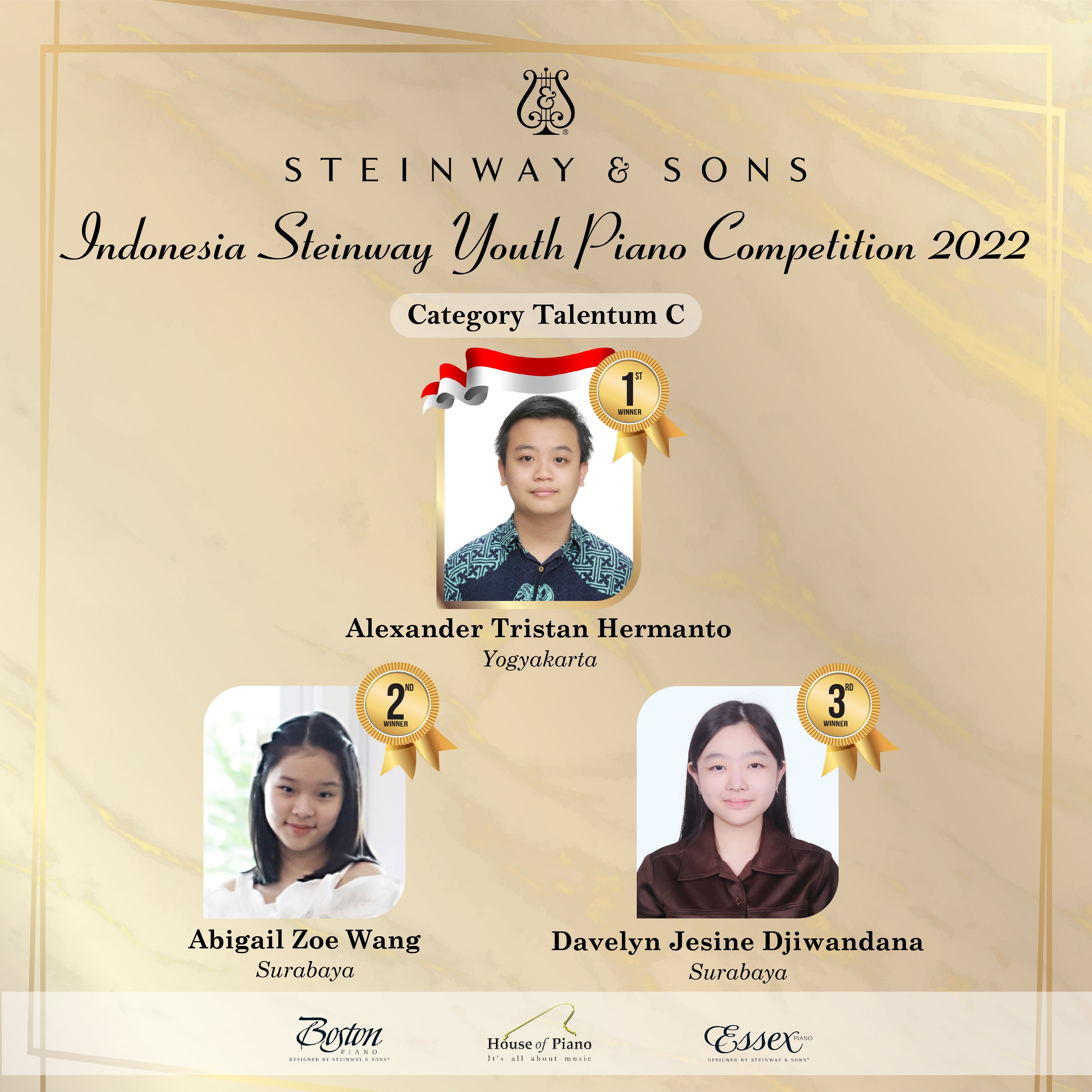 Pemenang Indonesia Steinway Youth Piano Competition 2022