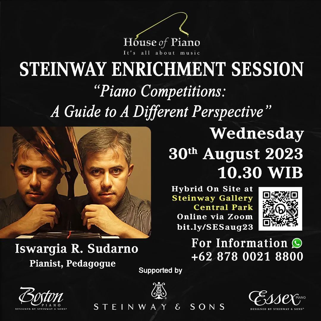 Steinway Enrichment Session: Piano Competitions – A Guide to A Different Perspective