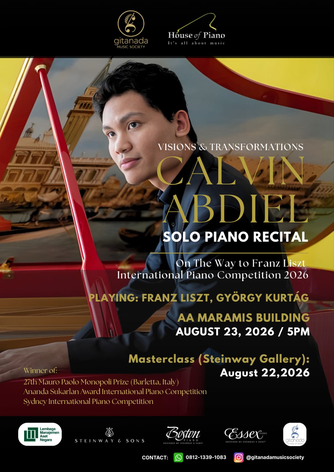 Calvin Abdiel Solo Piano Recital — Visions & Transformations