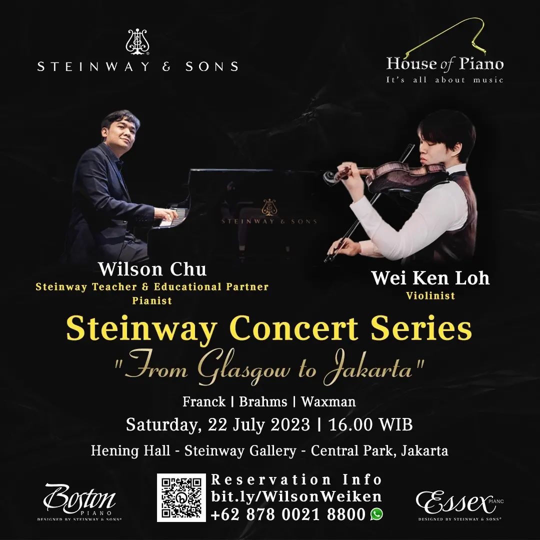 Steinway Concert Series with violinist Wei Ken Loh and pianist Wilson Chu