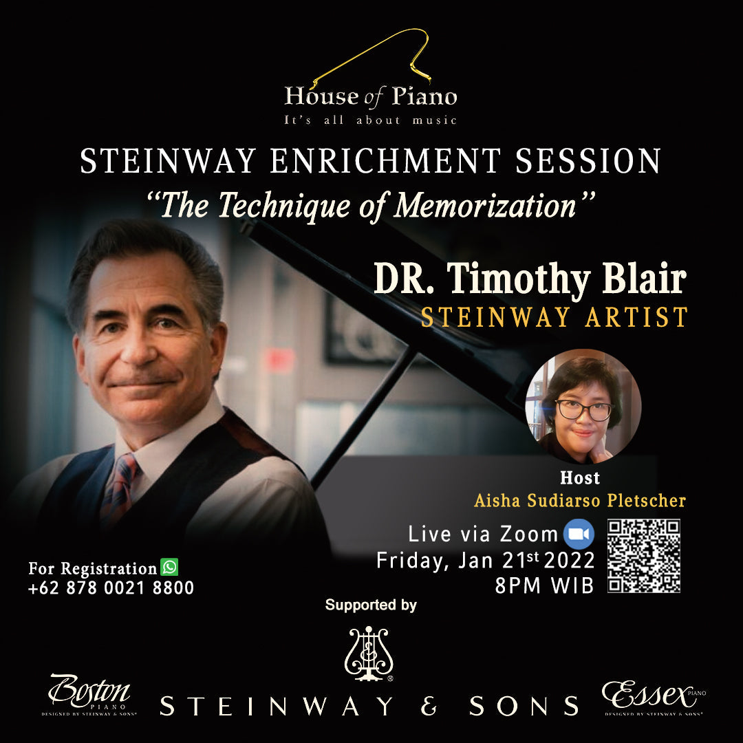 Steinway Enrichment Session "The Technique of Memorization”