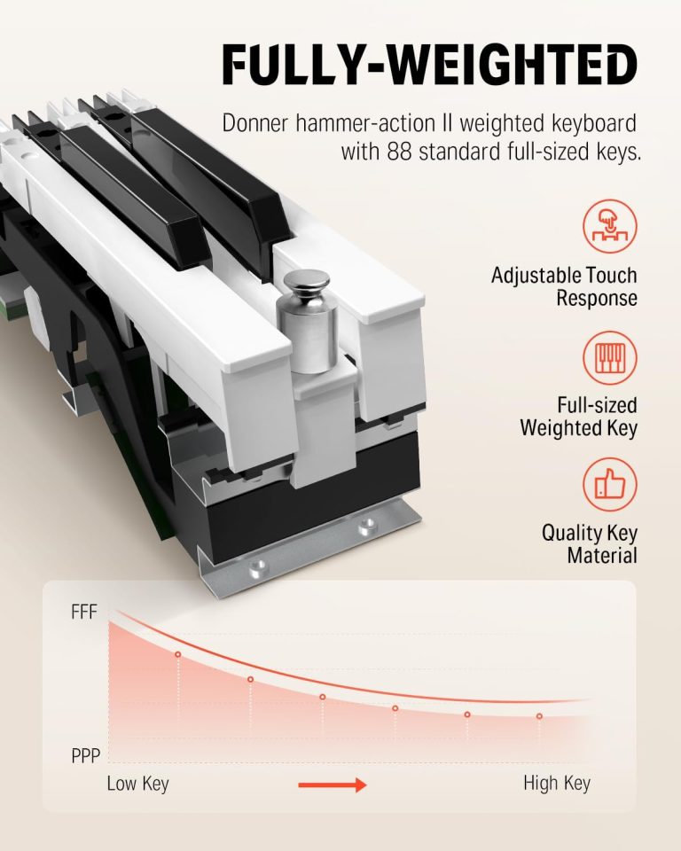 Donner DDP-80 Wooden 88-Keys Weighted - Natural