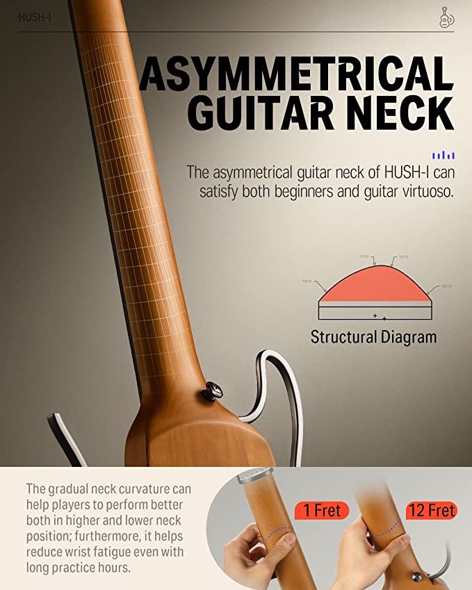 Donner Hush-I Silent Guitar (Hush-I Maple)