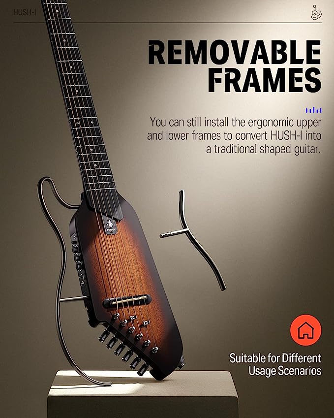 Donner Hush-I Silent Guitar (Hush-I Sunburst)