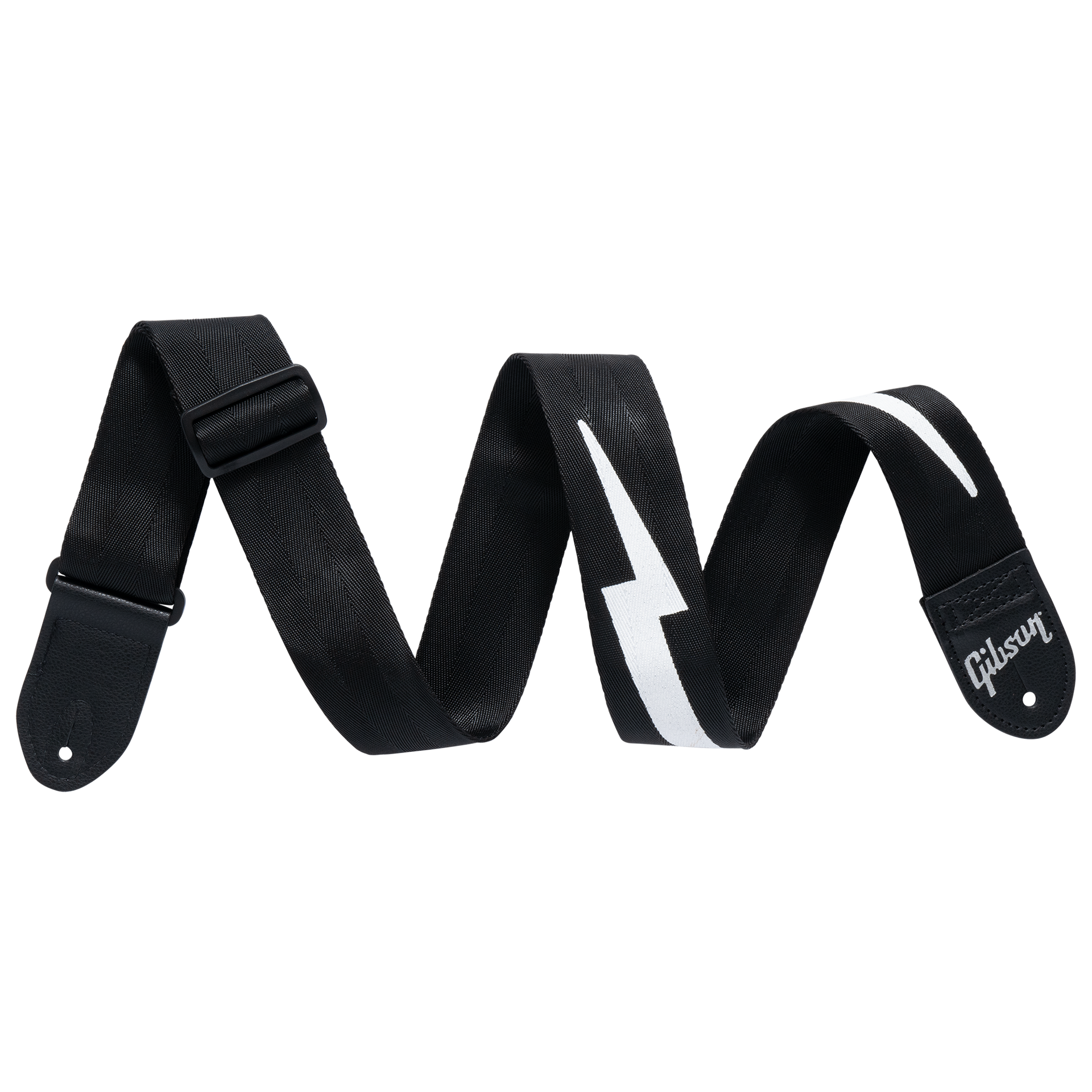 Guitar Strap GIBSON The Lightning Bolt Seatbelt, Black ASGS