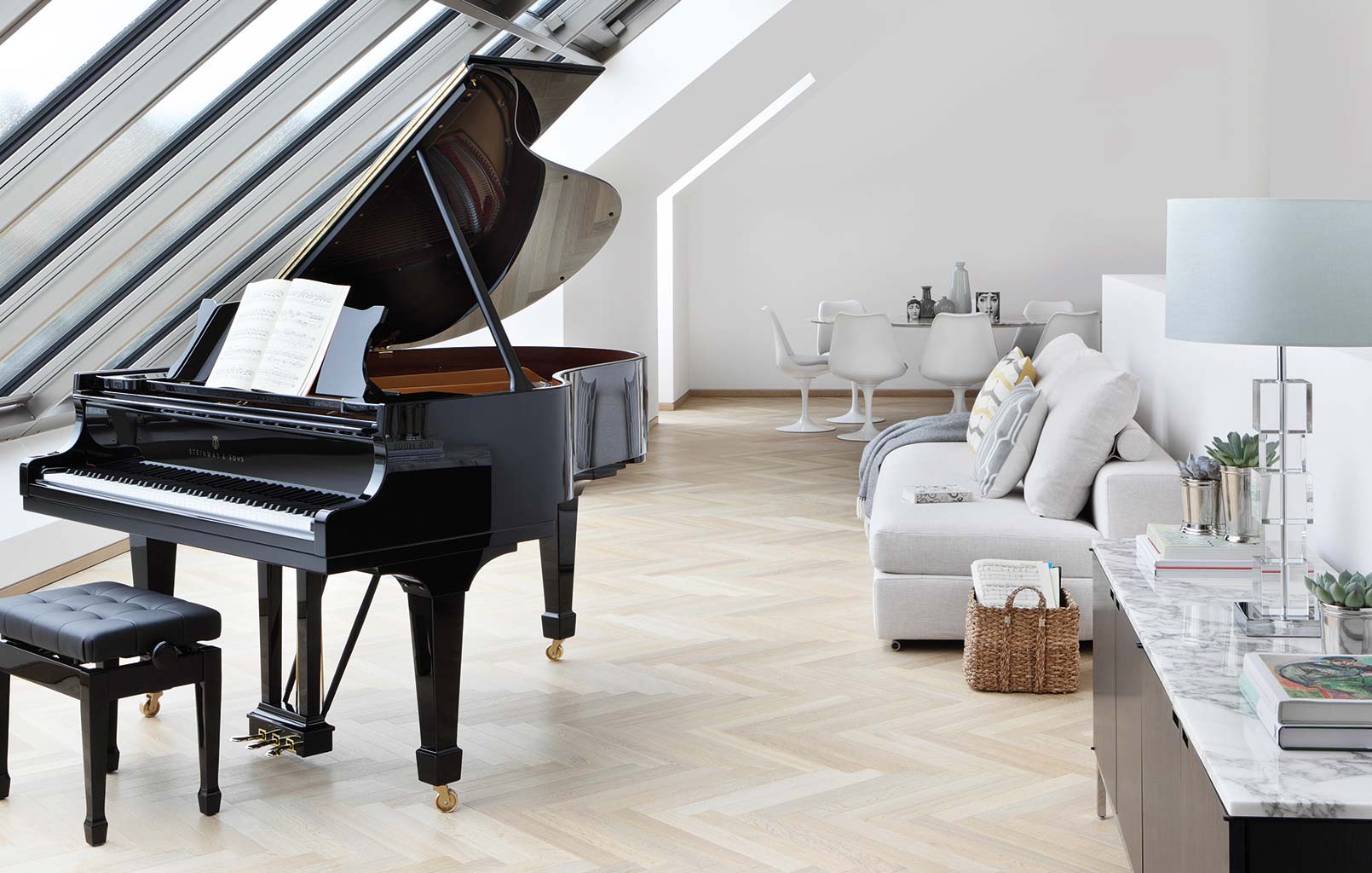 Steinway S-155 Ebony | Grand Piano