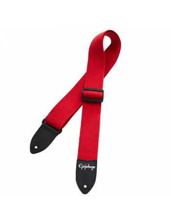 Guitar Strap Epiphone Cotton Guitar Strap, Red AEST-CTRD